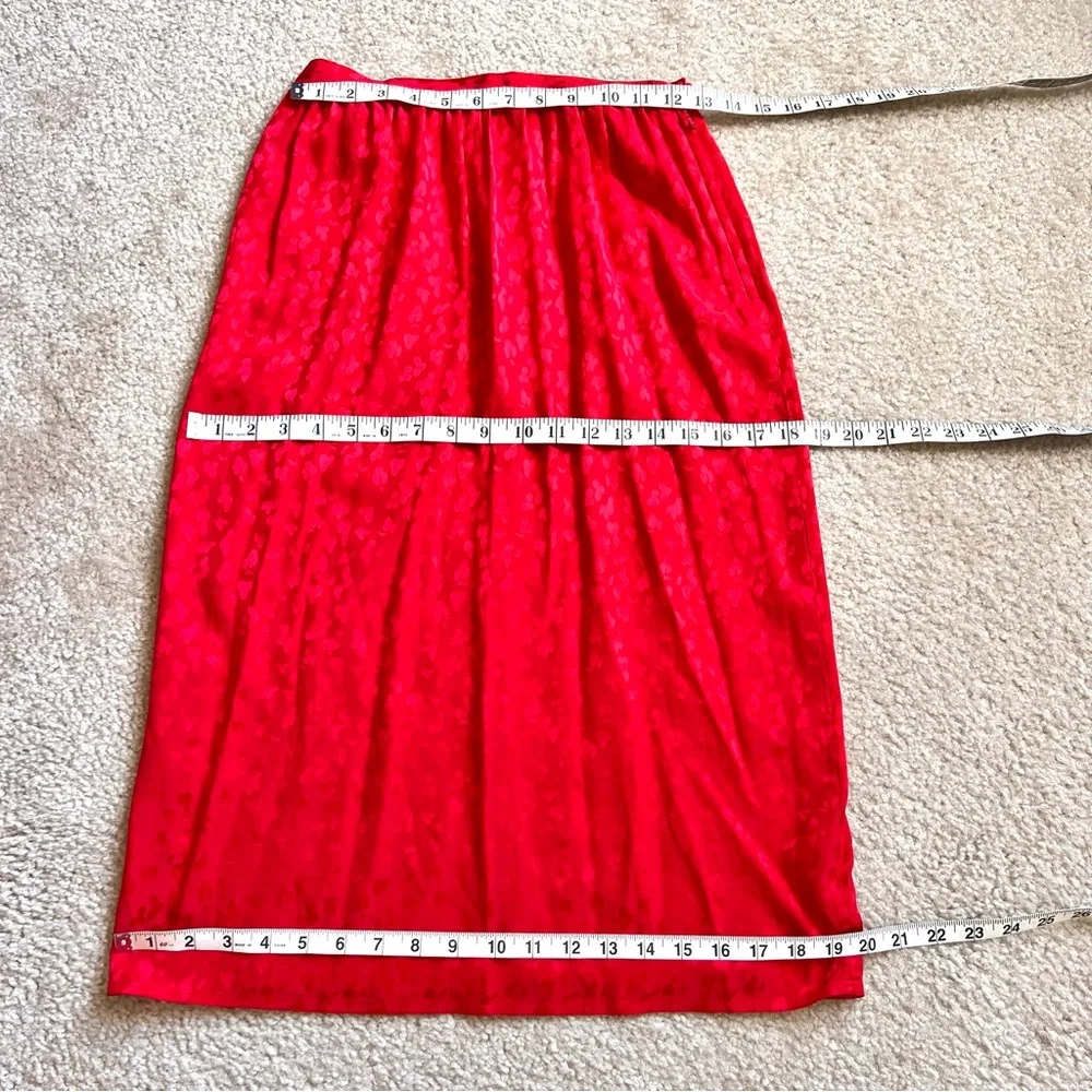 Vintage CHARLES BIANCO Italian Collection Silk Structured Skirt Set—SZ. 8